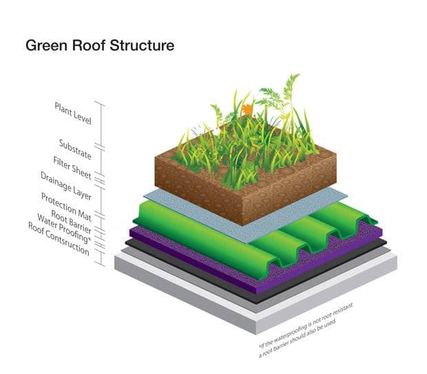 Green Roof Structure